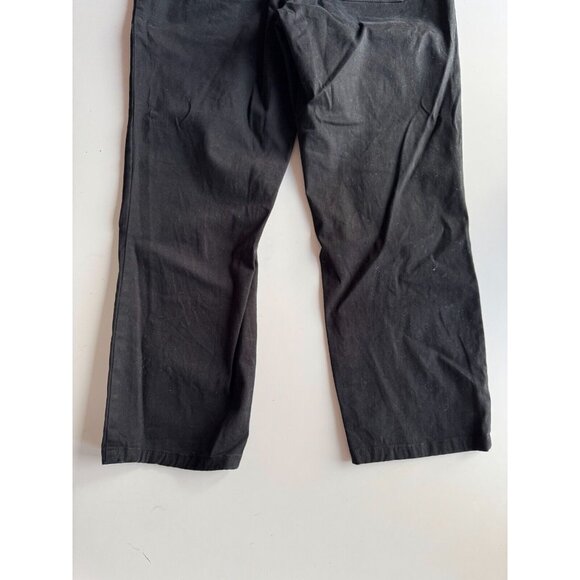 SANCTUARY Peace Crop Black Cotton Twill Mid Rise Straight Chino Pants, Size 28 - Picture 7 of 14